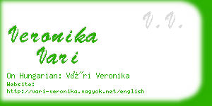 veronika vari business card